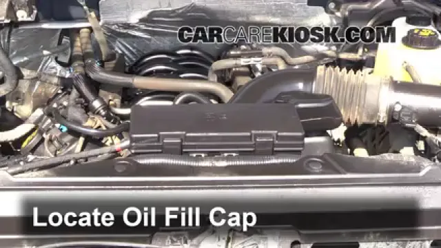 2012 Ford F-150 XLT 5.0L V8 FlexFuel Crew Cab Pickup Oil Add Oil